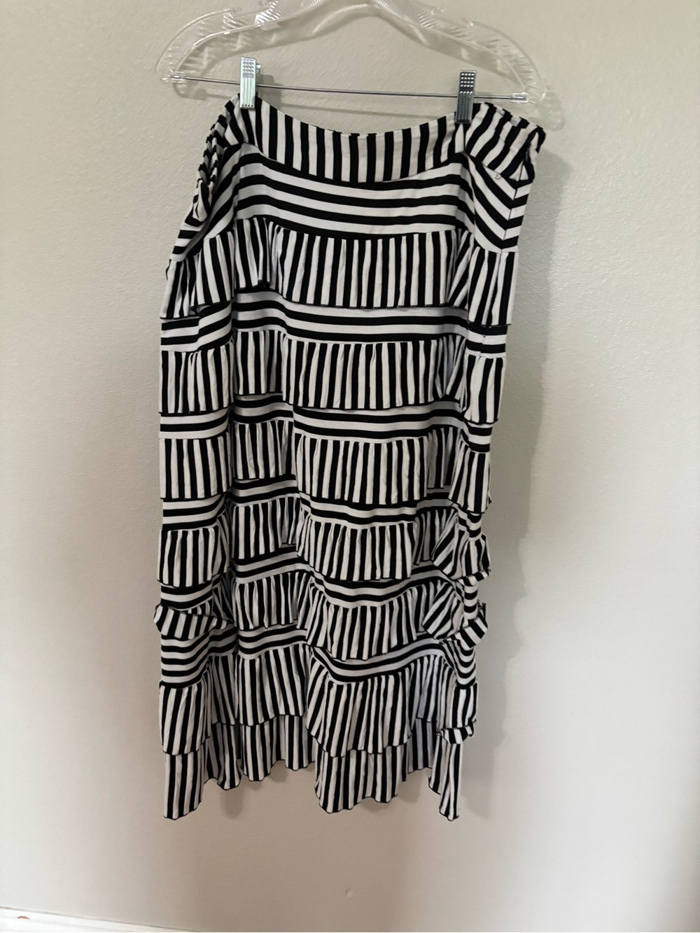 Sharon tang Black & White Striped Women's Skirt